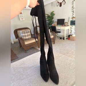 Marc Fisher Black Over-the-Knee Boots